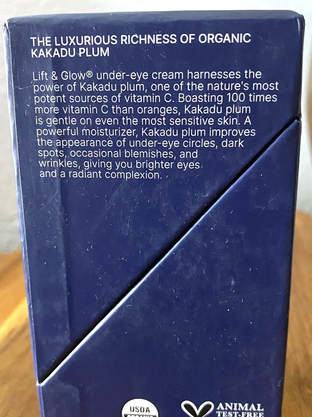 New Pureance Lift & Glow Organic Eye Cream 15ml 0.5 oz Anti Aging Dark Circles
